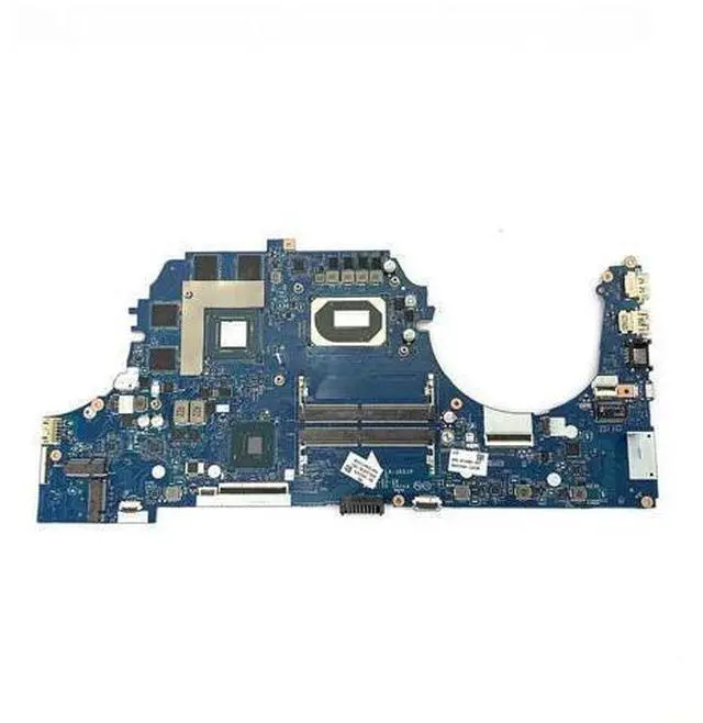 Main image of L92730-601 L92730-001 LA-J651P for 17-CD laptop motherboard, equipped with i7-10750H CPU, GTX1650TI 4GB GPU
