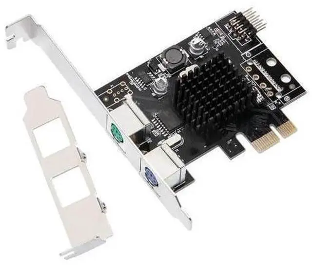 Main image of PCIE to 2x PS//2 Port PC Keyboard Mouse Adapter Card