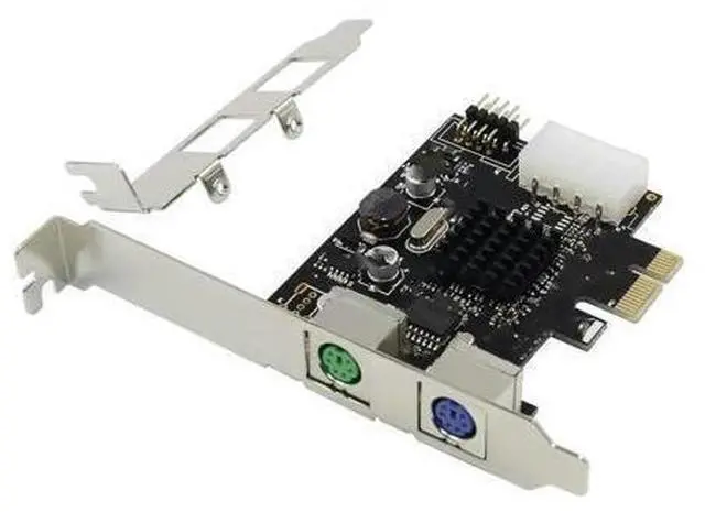 Main image of PCIE to 2x PS//2 Port PC Keyboard Mouse Adapter Card