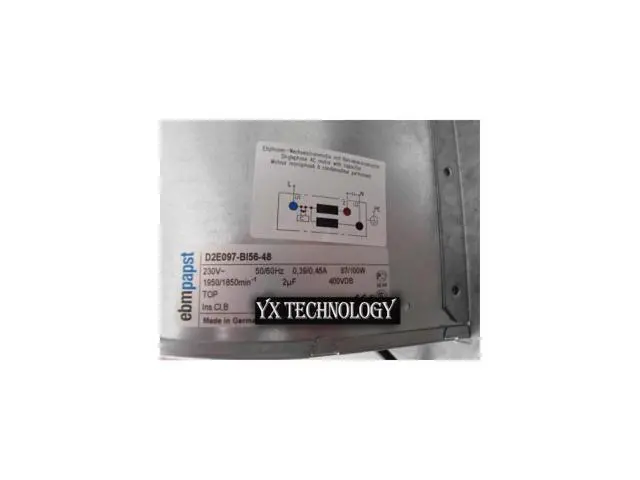 Alt view image 2 of 3 - New and original fan D2E097-BI56-48 230V 0.45V fan centrifugal fan volute 165*162*180mm