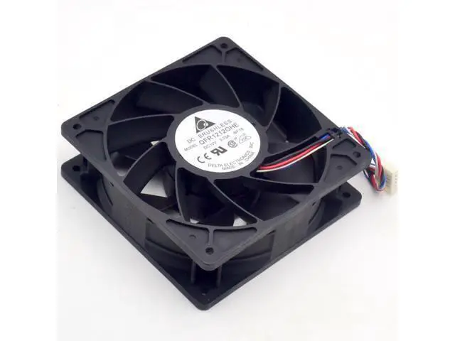 Alt view image 5 of 6 - 100PCS Delta QFR1212GHE 12V 2.70A 12038 12CM 6000RPM server fan cooling