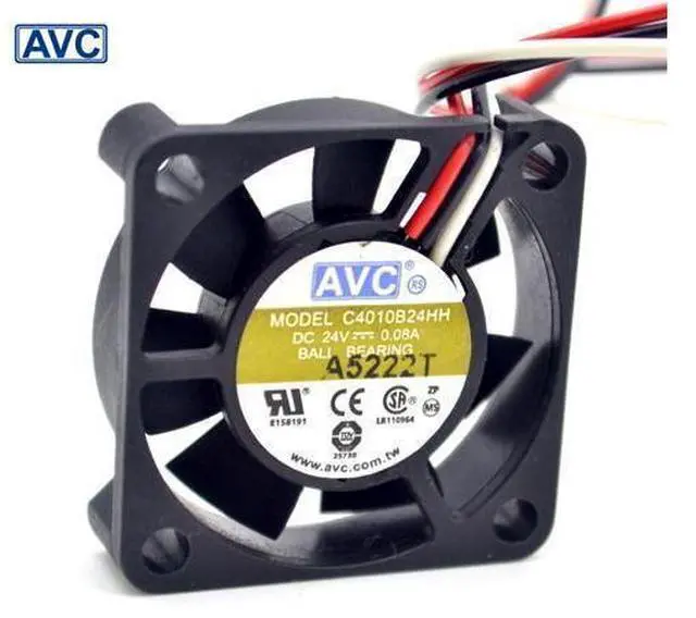 Main image of C4010B24HH 4010 4cm DC 24V 0.08A double ball bearing 3-wire radiator fan speed inverter 40*40*10mm