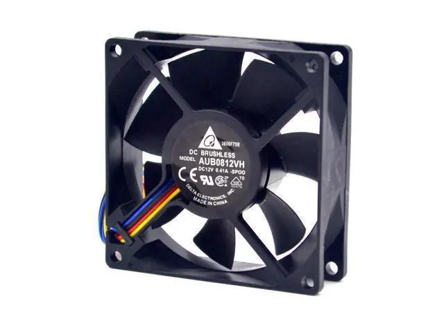 Alt view image 2 of 6 - Delta 40pcs AUB0812VH 8CM 80MM 8025 8*8*2.5CM 80*80*25MM 12V 0.41A support 4-wire Pwm Tempreture control fan
