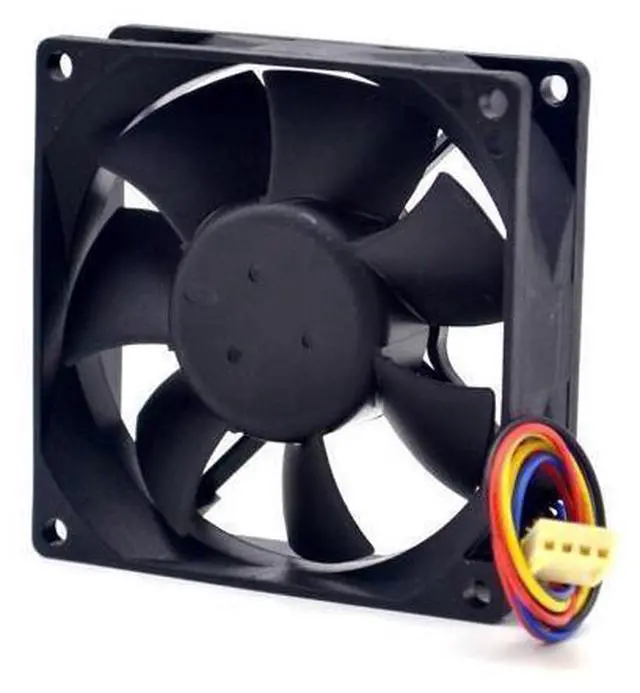 Alt view image 4 of 6 - Delta 40pcs AUB0812VH 8CM 80MM 8025 8*8*2.5CM 80*80*25MM 12V 0.41A support 4-wire Pwm Tempreture control fan