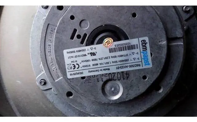 Alt view image 2 of 2 - Brand new original ABB high voltage inverter fan R6D500-AK03-01 520W 6000m3/h