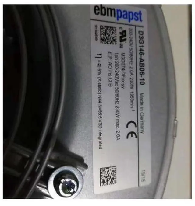 Alt view image 2 of 2 - New ABB inverter dedicated fan D3G146-AB06-10 centrifugal fan
