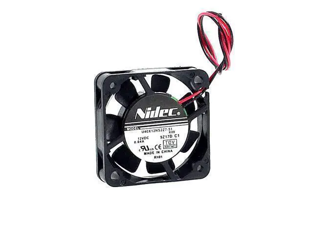 Alt view image 2 of 6 - Nidec U40X12NS2Z7-51 4cm4 PCT 12V 0.04A 4010 ultra-quiet fan 40*40*10mm