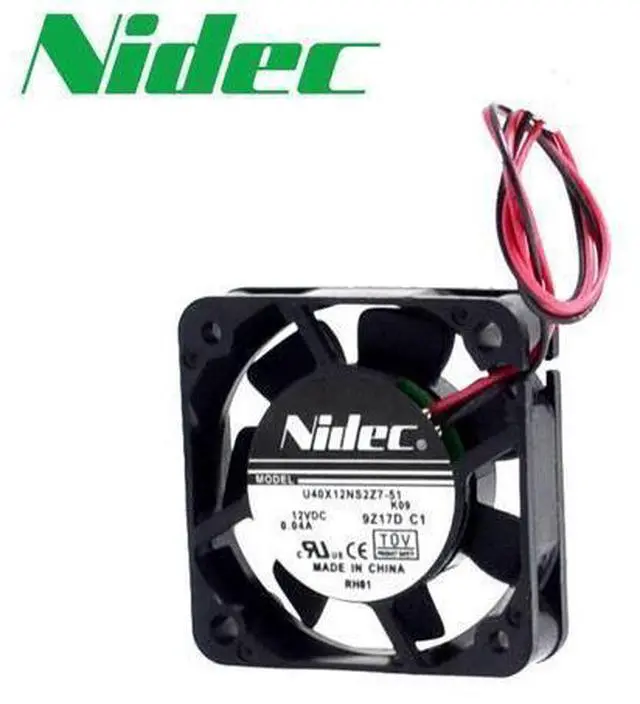 Main image of Nidec U40X12NS2Z7-51 4cm4 PCT 12V 0.04A 4010 ultra-quiet fan 40*40*10mm