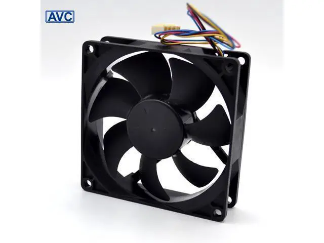 Alt view image 4 of 6 - AVC 9025 9225 DS09225B12U 4-wire 6P double ball temperature control PWM fan