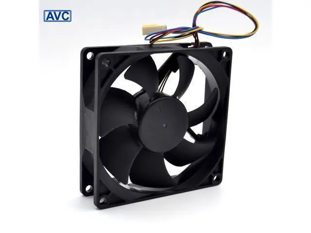 Alt view image 3 of 6 - AVC 9025 9225 DS09225B12U 4-wire 6P double ball temperature control PWM fan