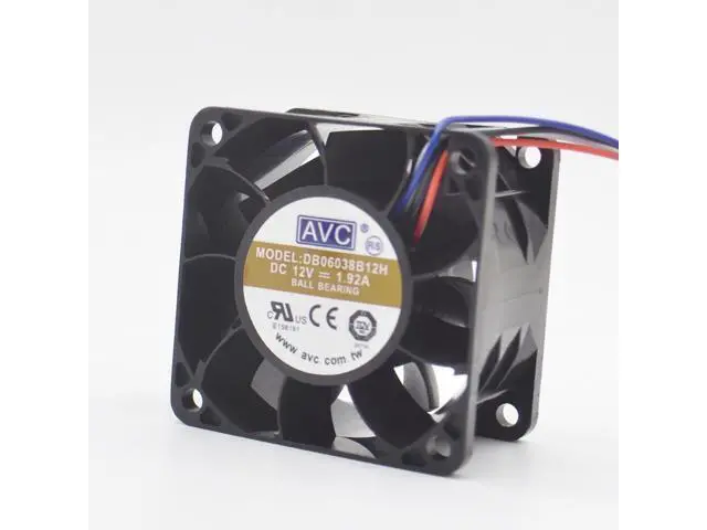Alt view image 3 of 6 - DB06038B12H 6038 6CM 60*60*38mm wind capacity fan 12V 1.92A 4Lines 4Pin