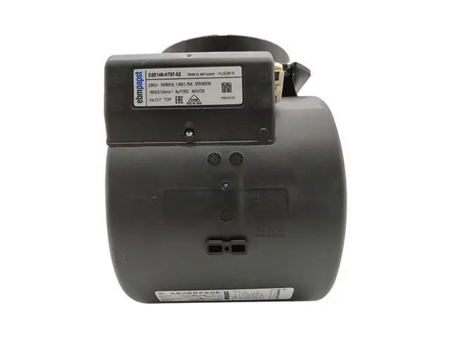 Alt view image 2 of 3 - D2E146-HT67-02 Blower Centrifugal Fan Blower 230VAC 220x216mm Scroll 515CFM 400W 63dBA Terminals