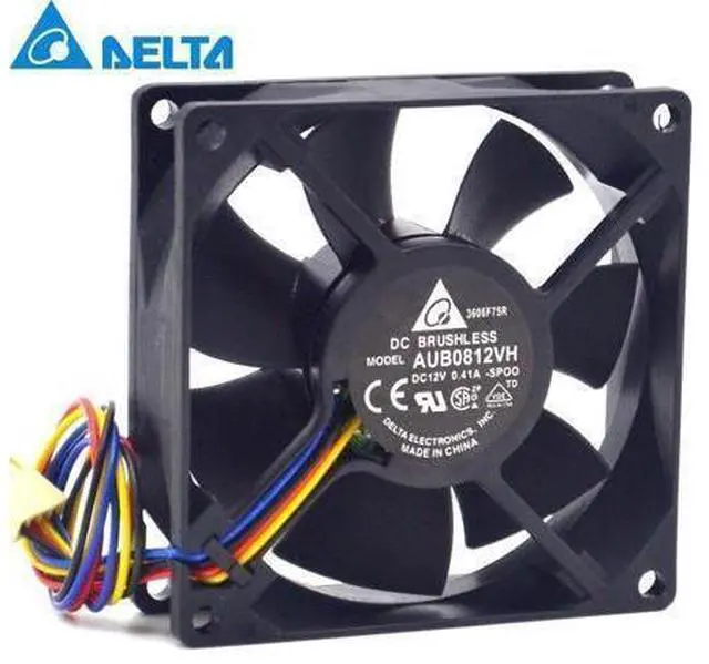 Main image of 100pcs Original Delta AUB0812VH -SP00 DC 12V 0.41A PWM intelligent temperature control chassis fan