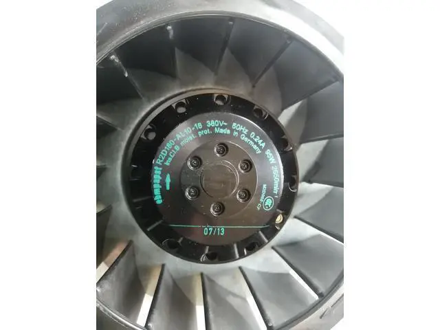 Alt view image 3 of 4 - Original ebmpapst Germany R2D180-AL10-18 230V AC Centrifugal Fan Backward-Curved Single-Intake