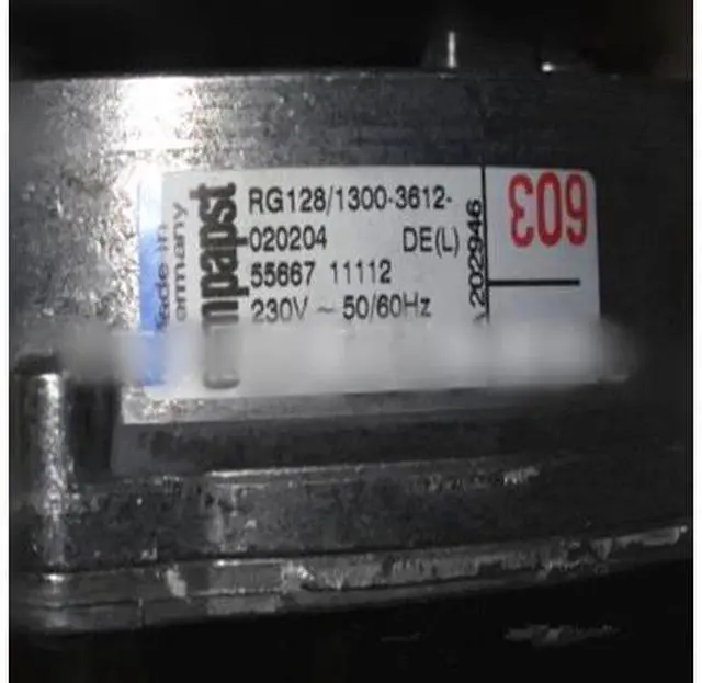 Main image of Original Germany ebmpapst RG128/1300-3612-030206 EC Centrifugal fan 67W 230V
