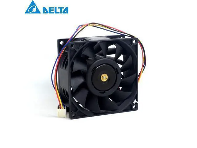 Alt view image 2 of 6 - Delta PFC0912DE 9038 12V 4.32A 9CM fan Delta 90*90*38mm