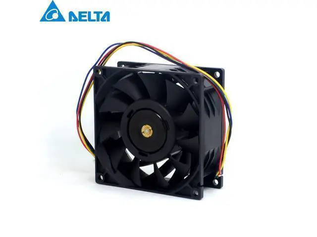 Alt view image 4 of 6 - Delta PFC0912DE 9038 12V 4.32A 9CM fan Delta 90*90*38mm