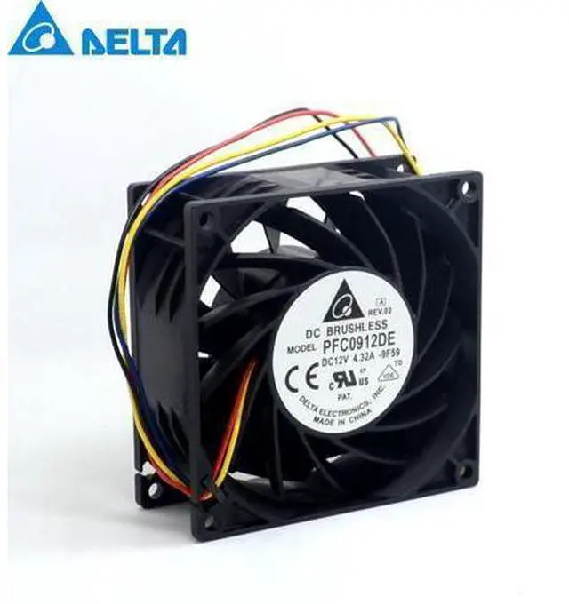Main image of Delta PFC0912DE 9038 12V 4.32A 9CM fan Delta 90*90*38mm