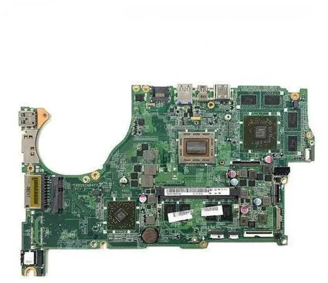 Main image of NBMCU11001 NB.MCU11.001 for V5-552 V5-552G laptop motherboard DA0ZRI8E0, equipped with A6-5357M CPU, 8750M GPU, DDR3