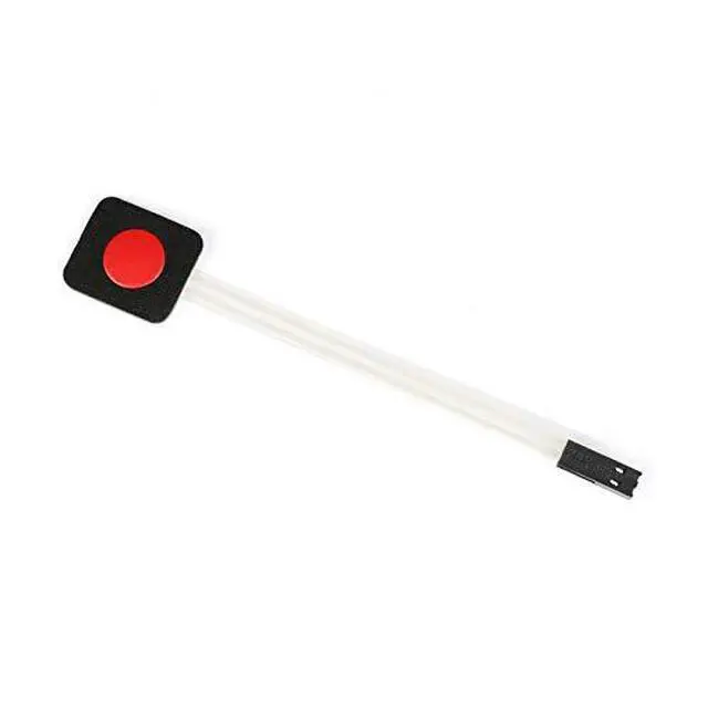 Alt view image 2 of 6 - 3Pcs 1x1 1 Key Membrane Switch Red MG001AA 1-Key Array Membrane Switch on Off Display Microcontroller Extended Keyboard 2Pin Dupont DIY 23x20x0.8mm