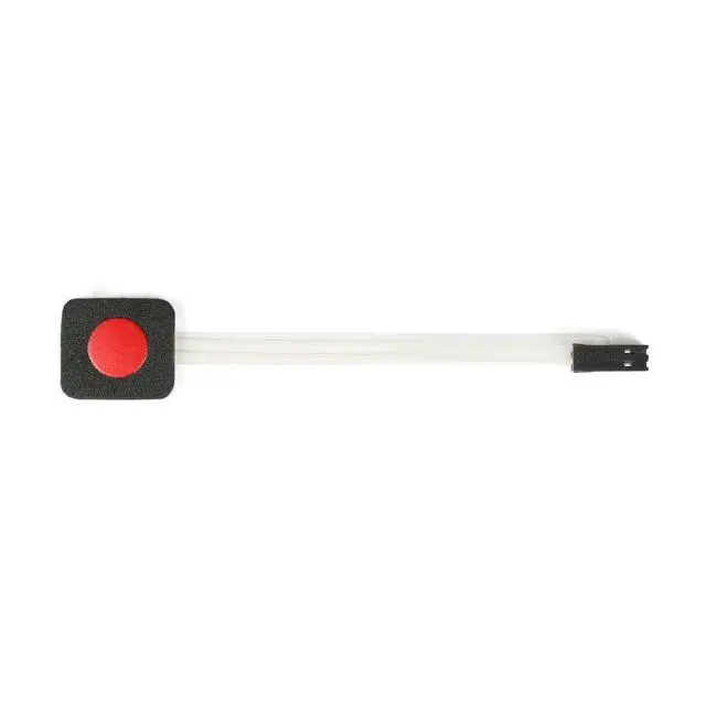 Alt view image 3 of 6 - 3Pcs 1x1 1 Key Membrane Switch Red MG001AA 1-Key Array Membrane Switch on Off Display Microcontroller Extended Keyboard 2Pin Dupont DIY 23x20x0.8mm
