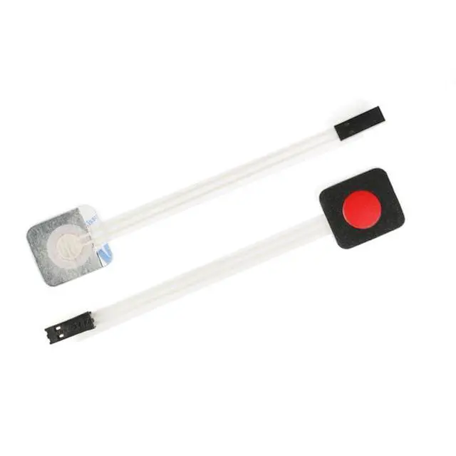Alt view image 4 of 6 - 3Pcs 1x1 1 Key Membrane Switch Red MG001AA 1-Key Array Membrane Switch on Off Display Microcontroller Extended Keyboard 2Pin Dupont DIY 23x20x0.8mm