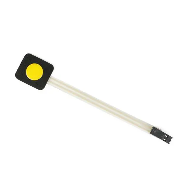 Alt view image 2 of 6 - 3Pcs 1x1 1 Key Membrane Switch Yellow MG001AA 1-Key Array Membrane Switch on Off Display Microcontroller Extended Keyboard 2Pin Dupont DIY 23x20x0.8mm