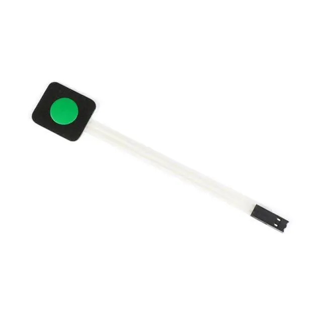 Alt view image 2 of 6 - 3Pcs 1x1 1 Key Membrane Switch Green MG001AA 1-Key Array Membrane Switch on Off Display Microcontroller Extended Keyboard 2Pin Dupont DIY 23x20x0.8mm