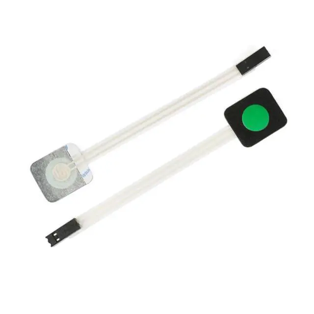 Alt view image 4 of 6 - 3Pcs 1x1 1 Key Membrane Switch Green MG001AA 1-Key Array Membrane Switch on Off Display Microcontroller Extended Keyboard 2Pin Dupont DIY 23x20x0.8mm