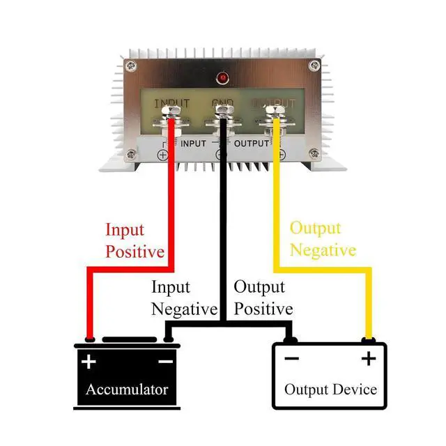 Alt view image 7 of 7 - DC 36V/48V to 12V 60A 720W Auto Buck Power Converter DC Power Transformer | Aluminum Shell; Passive Cooling; Quiet Operation; High Efficiency; 100,000-hour lifespan; With Protection Funtion