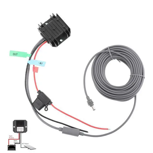 Alt view image 5 of 7 - DC 12V 24V to 30V Power Converter MAX 105W + 10m DC Male to Female Cable | Aluminum Shell; Passive Cooling; High Efficiency; 30,000-hour lifespan; With Protection Funtion; for Starlink MINI; with Fuse