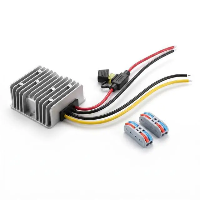 Main image of DC 24V 36V 48V to 12V 20A 240W Power Converter Voltage Regulator with Fuse | Aluminum Shell; High Efficiency; 100,000-hour lifespan; Protection Funtion; For Car, Truck, RV, Golf Cart, Ship