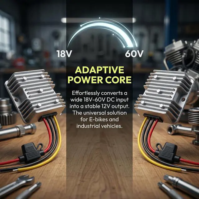 Alt view image 3 of 7 - DC 24V 36V 48V to 12V 20A 240W Power Converter Voltage Regulator with Fuse | Aluminum Shell; High Efficiency; 100,000-hour lifespan; Protection Funtion; For Car, Truck, RV, Golf Cart, Ship