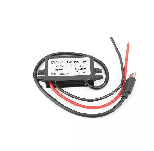 Main image of DC 8-35V to 5V 3A 15W DC Power Converter Micro Connector | ABS Shell; Passive Cooling; Quiet Operation; 100,000-hour lifespan; With Protection Function; IP68 Waterproof