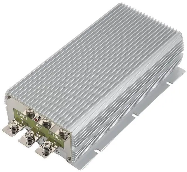 Main image of DC 24V to 12V 100A 1200W Auto Buck Power Converter Power Transformer | Aluminum Shell; Passive Cooling; Quiet Operation; High Efficiency; 100,000-hour lifespan; With Protection Funtion