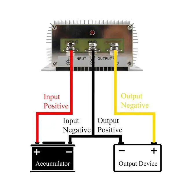 Alt view image 7 of 7 - DC 24V to 12V 100A 1200W Auto Buck Power Converter Power Transformer | Aluminum Shell; Passive Cooling; Quiet Operation; High Efficiency; 100,000-hour lifespan; With Protection Funtion