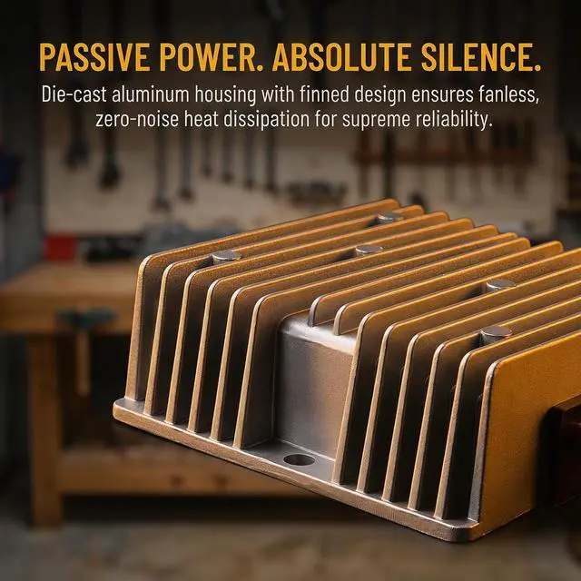 Alt view image 6 of 7 - DC 24V to 13.8V 10A 138W Auto Buck Power Converter DC Power Transformer | Aluminum Shell; Passive Cooling; Quiet Operation; High Efficiency; 100,000-hour lifespan; With Protection Funtion