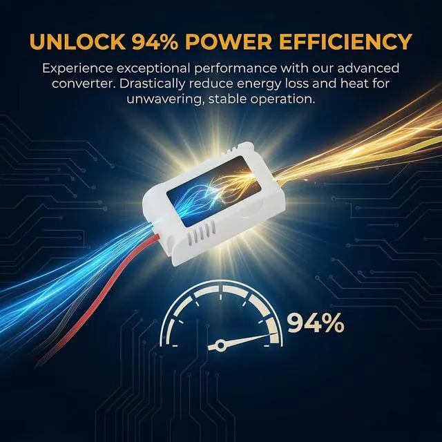 Alt view image 2 of 7 - DC 12V to 3V 3A 9W DC Step-Down Power Converter Power Transformer | Aluminum Shell; Passive Cooling; Quiet Operation; High Efficiency; 100,000-hour lifespan; With Protection Funtion