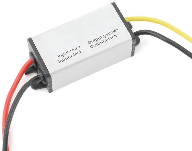 Main image of DC 8-35V to 12V 2A 24W Buck-Boost Converter, Waterproof Voltage Regulator | Aluminum Shell; High Efficiency; 100,000-hour lifespan; Protection Funtion; For Car, Truck, RV, Motorcycle, Golf Cart, Ship
