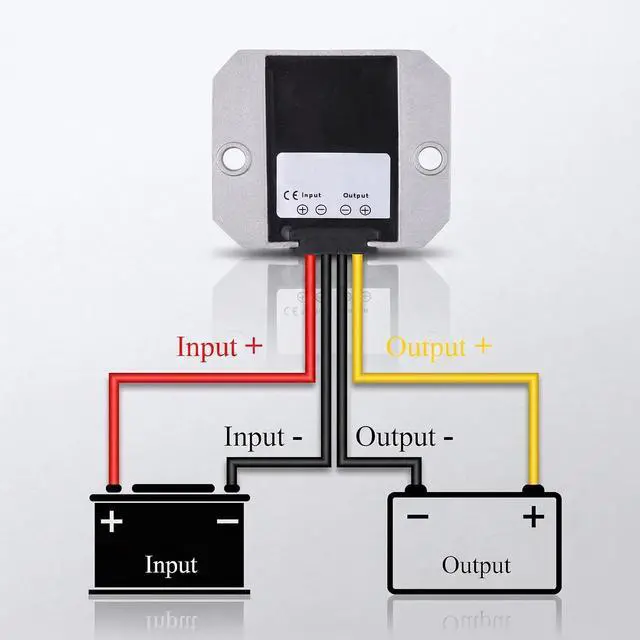 Alt view image 7 of 7 - DC 8-35V to 12V 3A 36W Buck-Boost Converter, Waterproof Voltage Regulator | Aluminum Shell; High Efficiency; 100,000-hour lifespan; Protection Funtion; For Car, Truck, RV, Motorcycle, Golf Cart, Ship