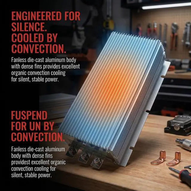 Alt view image 5 of 7 - DC 12V to 48V 20A 960W Boost Power Converter, Step Up Voltage Regulator | Aluminum Shell; High Efficiency; 100,000-hour lifespan; Protection Funtion; For Car, Truck, RV, Motorcycle, Golf Cart, Ship