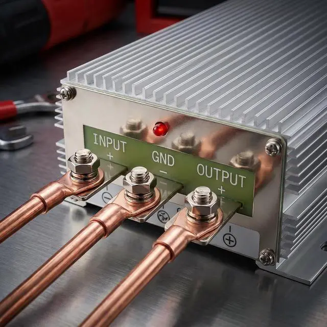 Alt view image 6 of 7 - DC 12V to 48V 20A 960W Boost Power Converter, Step Up Voltage Regulator | Aluminum Shell; High Efficiency; 100,000-hour lifespan; Protection Funtion; For Car, Truck, RV, Motorcycle, Golf Cart, Ship