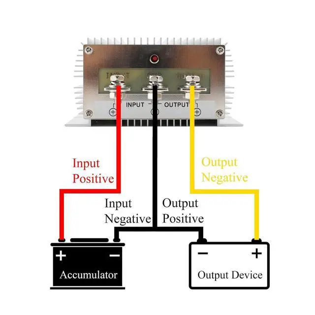 Alt view image 7 of 7 - DC 24V to 12V 120A 1440W Auto Buck Power Converter Power Transformer | Aluminum Shell; Passive Cooling; Quiet Operation; High Efficiency; 100,000-hour lifespan; With Protection Funtion
