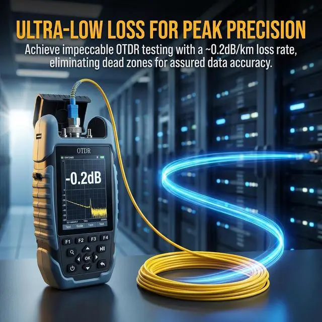 Alt view image 7 of 7 - OTDR Launch Cable Test Tool, Fiber Optic Test Box, SC/APC to SC/APC 150M