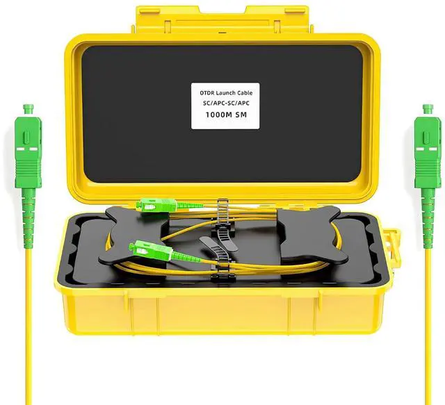 Main image of OTDR Launch Cable Test Tool, Fiber Optic Test Box, SC/APC to SC/APC 150M