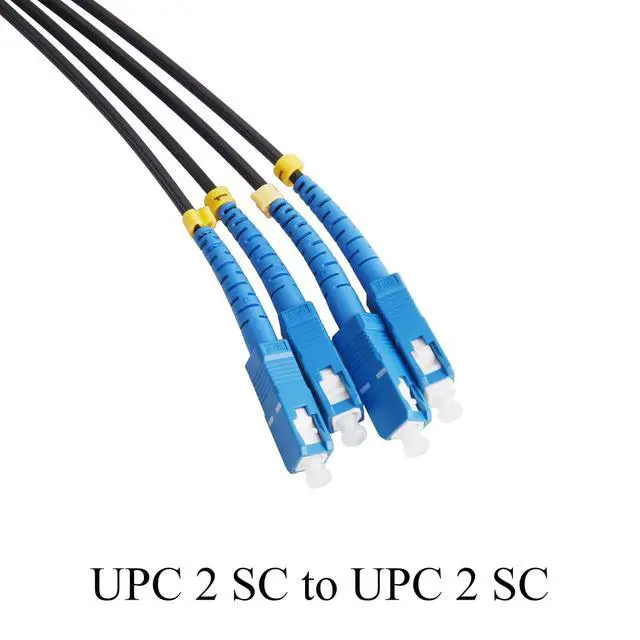 Alt view image 2 of 5 - UPC SC to SC Duplex Single Mode Fiber Patch Cable 2 Core for Outdoor 10m | 1310nm/1550nm, 0.3dB Insertion Loss, 500+ Mating Cycles, 5kg Tensile Strength