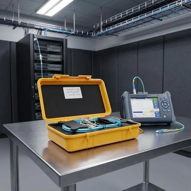 Alt view image 3 of 7 - OTDR Launch Cable Box OM3 Fiber UPC ST to LC 150m Dead Zone Compensator | 50/125m, Multimode, Portable Toolbox, For Data Center tesT