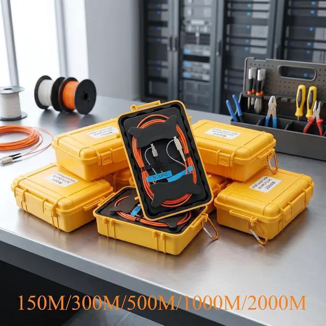 Alt view image 6 of 7 - OTDR Launch Cable Box OM1 ST/UPC to ST/UPC Dead Zone Compensator 1000m | 62.5/125m, Multimode, OTDR Blind Zone Compensator, Portable Toolbox, For Security & Industrial Fiber Testing