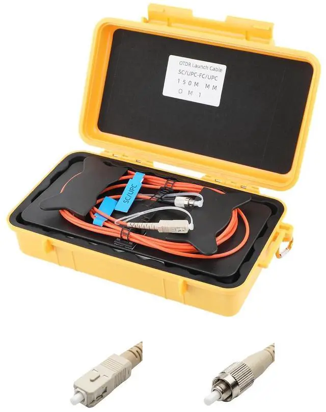 Main image of OTDR Launch Cable Box OM1 SC/UPC to FC/UPC Dead Zone Compensator 2000m | 62.5/125m, Multimode, OTDR Blind Zone Compensator, Portable Toolbox, For Security & Industrial Fiber Testing