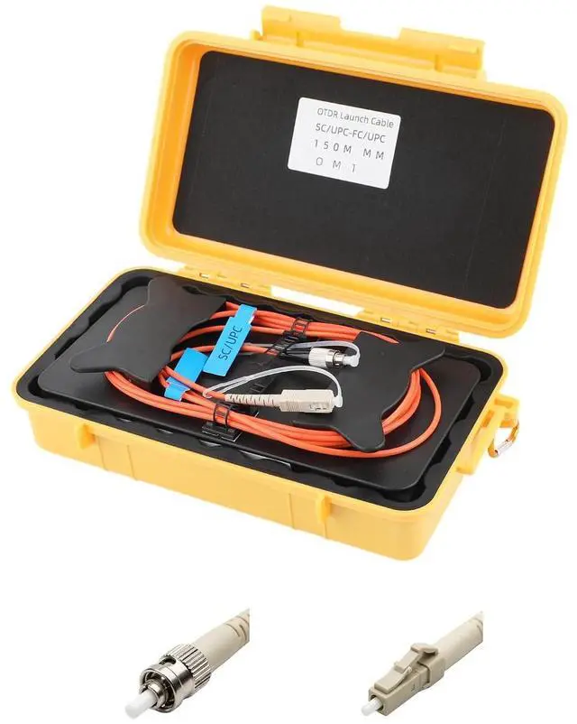 Main image of OTDR Launch Cable Box OM1 ST/UPC to LC/UPC Dead Zone Compensator 500m | 62.5/125m, Multimode, OTDR Blind Zone Compensator, Portable Toolbox, For Security & Industrial Fiber Testing